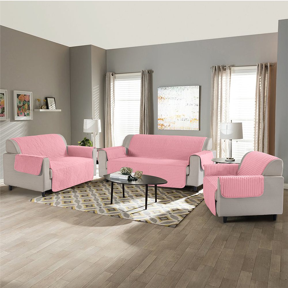 99,99% Polyester Festkörper-Doppel-Seite-Sofa-Abdeckung 3-Pieces-Set