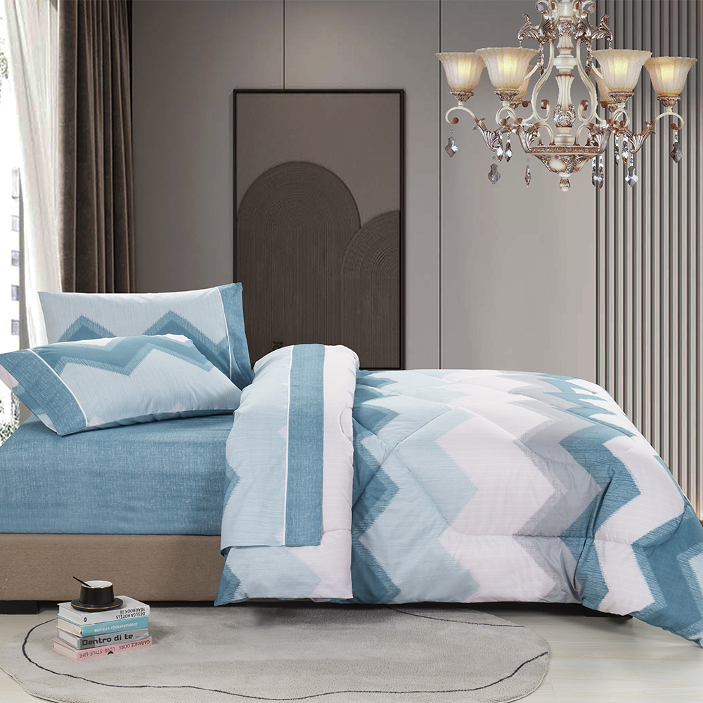 99,99% Polyester 85GSM Twill Disperse gedruckt 5 PCs Tröster -Set