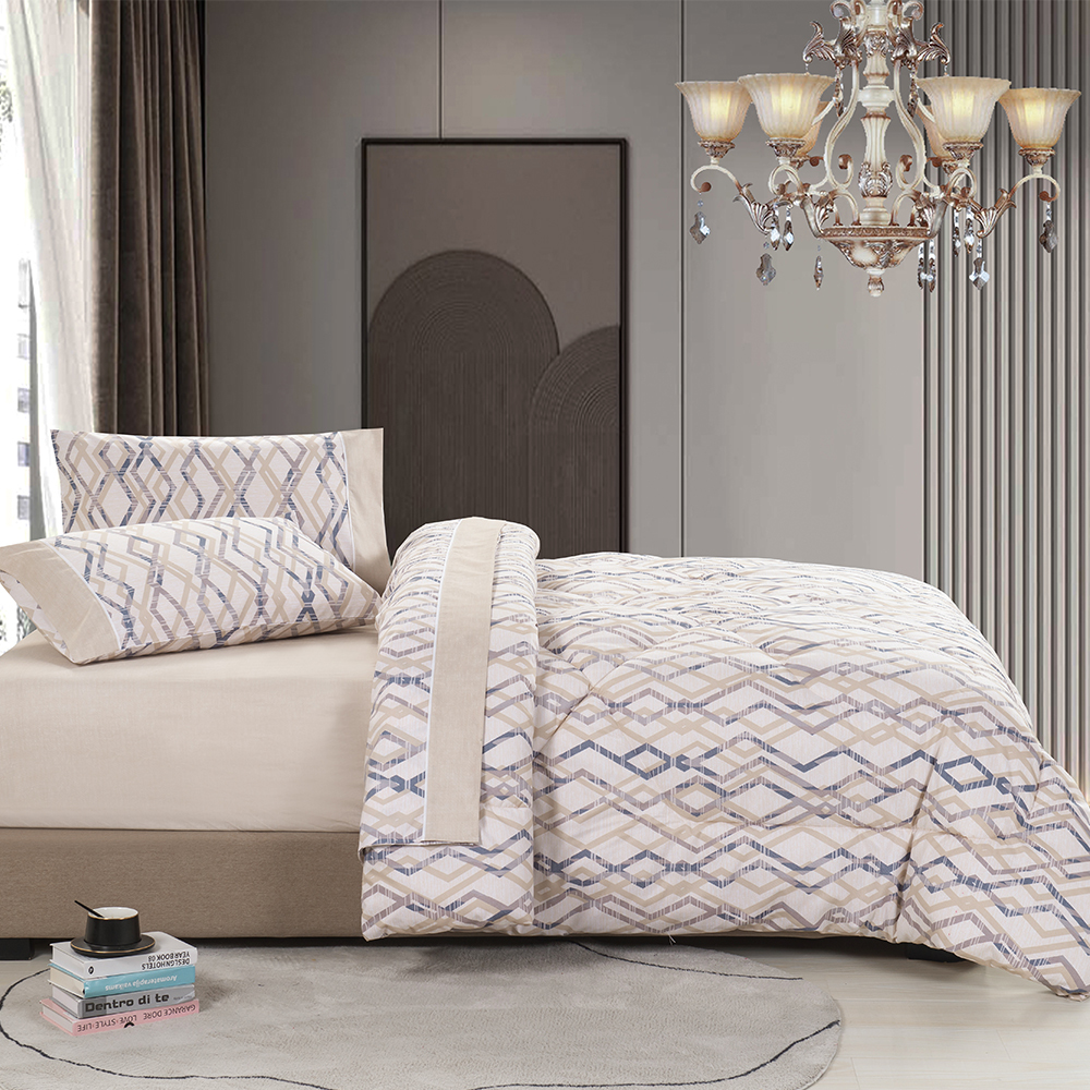 99,99% Polyester 85GSM Twill Disperse gedruckt 5 PCs Tröster -Set